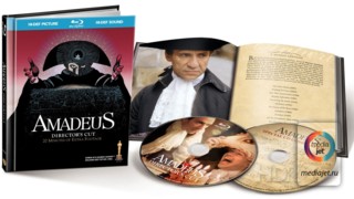 диджибук DVD формата на 2 диска с брошюрой, полная режиссерская версия фильма "Амадей"